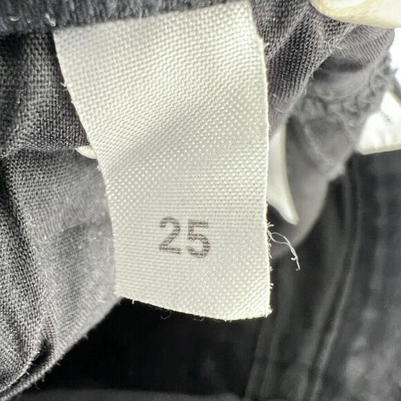 Reformation Jeans High Waisted Skinny Distressed Skinny Jeans in Faded Black 25 - Picture 8 of 11